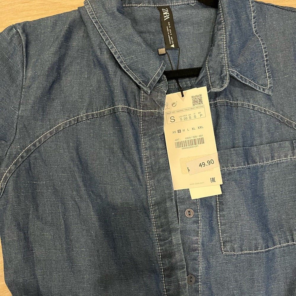 Zara Denim Jumpsuit - Picture 3 of 3
